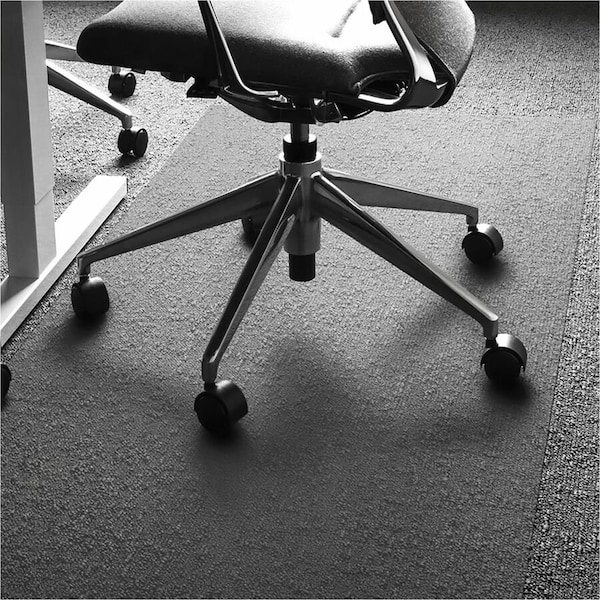 Floortex Chair Mat 60"x79", Rectangular Shape, Clear, for Carpet FR1115020023ER - main