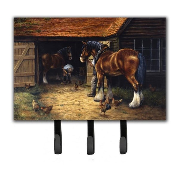 Carolines Treasures Horse and the Blacksmith by Daphne Baxter Leash or Key Holder BDBA0086TH68 - main