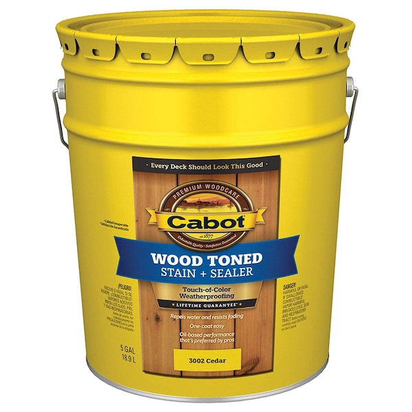 Wood Toned 5 Gal Cabot Cedar Deck & Siding Stain 3002 - main