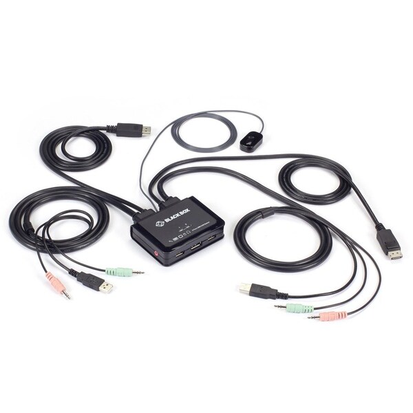 Black Box BLACK BOX 2Pt 4K60 Dp Cab Kvm Switch KV62-CBL - main