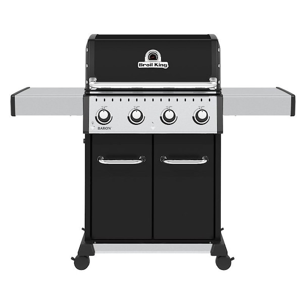 Onward Mfg Broil King Baron 420 PRO Gas Grill, 40,000 Btu/hr, Liquid Propane, 5-Burner, Side Shelf Included: Yes 875214 - main