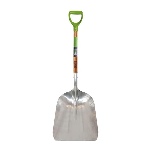Ames #14 Aluminum Scoop, Hardwood Handle, D-Grip 2672400 - main