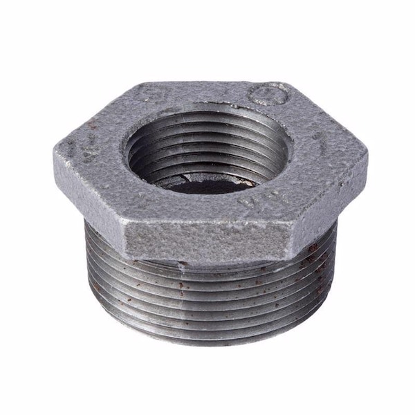Stz Industries 1-1/2 in. MIP each X 1 in. D FIP Black Malleable Iron Hex Bushing 310B-1121 - main