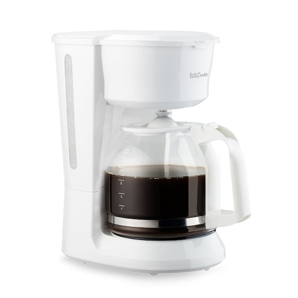 Betty Crocker 12-Cup Drip Coffee Maker with Heat Resistant Glass Carafe, White BC-5729W - main