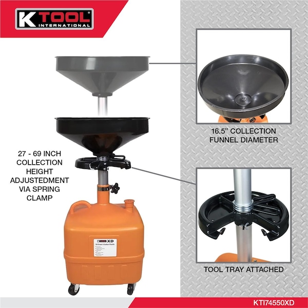 K-Tool International Oil Drain 9 Gallon Plastic AS35L - main