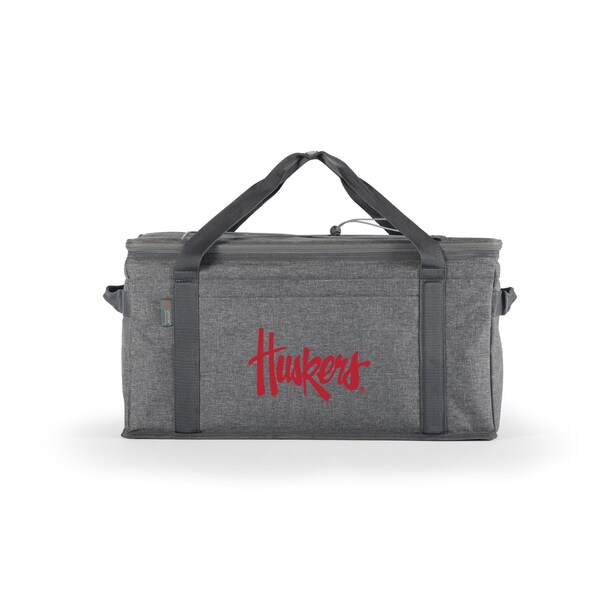 Picnic Time Family Of Brands NCAA Nebraska Cornhuskers 64 Can Collapsible Cooler, Large Insulated Soft Cooler Bag 716-00-105-404-0 - main