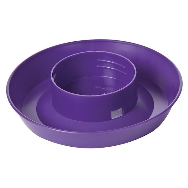 Little Giant Screw-On Base, 6 in Dia, 1-1/2 in H, 1 qt Capacity, Plastic, Purple 742PURPLE - main