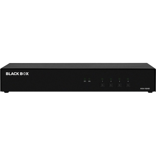 Black Box BLACK BOX NIAP4 SECURE KVM SWITCH, SINGLE HEAD, 4-PORT, DVI-I. IF OUTSIDE TAPE IS BROKEN KVS4-1004D - main