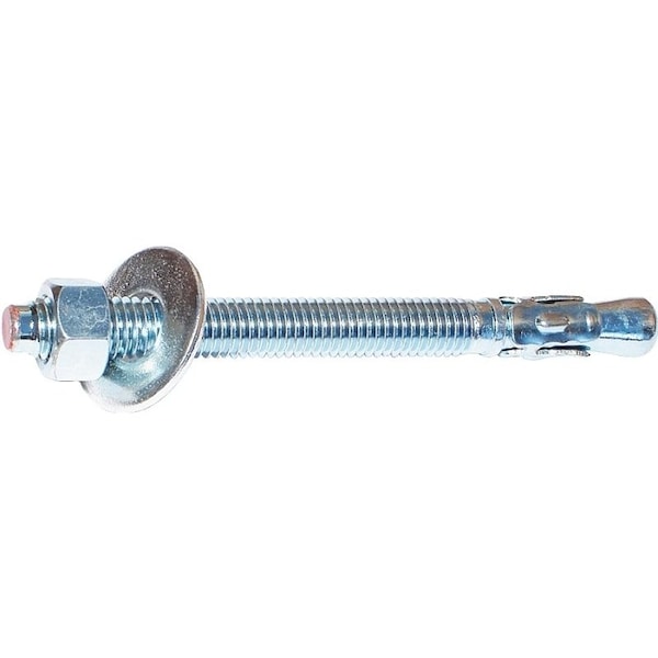 Midwest Fastener Wedge Anchor, 1/2" Dia., 5-1/2" L, Steel Zinc Plated 4130 - main
