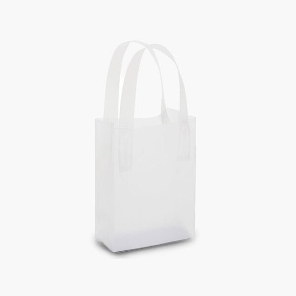 Nashville Wraps Clear Frosted Plastic Gift Bags, Jewel 4x2x5, 3 mil, 250PK BJWFRP - main