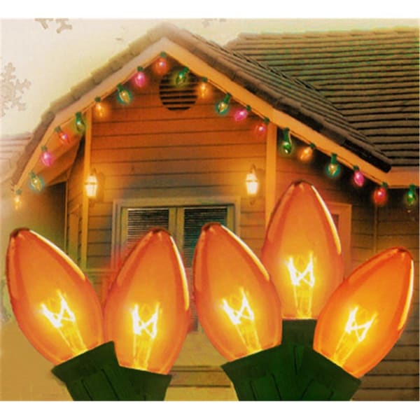 Coolcollectibles Transparent Orange C9 Christmas Lights CO73057 - main