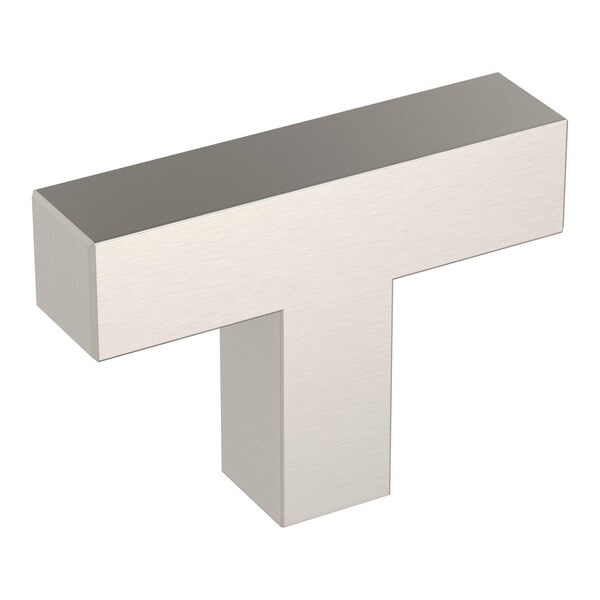 Amerock Intersect 1-15/16 inch (49mm) Length Satin Nickel Cabinet Knob, 25PK 25VMP37027G10 - main