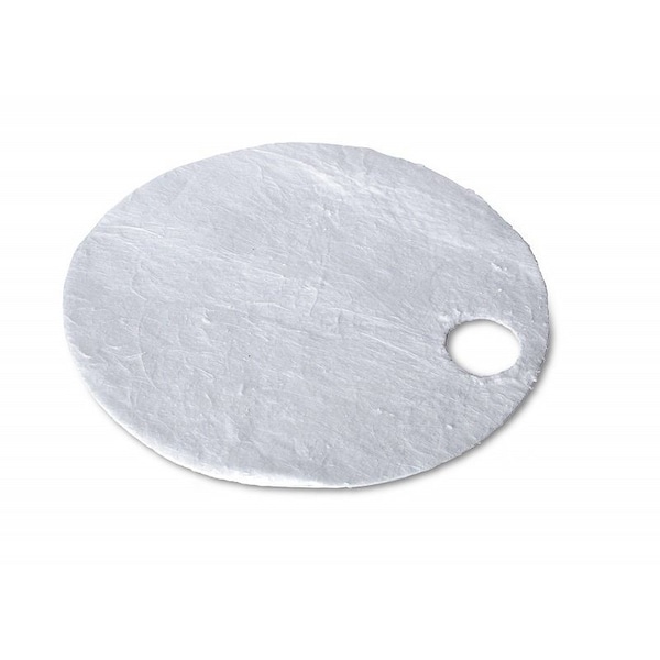 Stardust Spill Products Sorbent Pad, 9.9 gal, 22 in Dia., Oil, White, Renewable Natural Fibers 25ECWDRUM - main