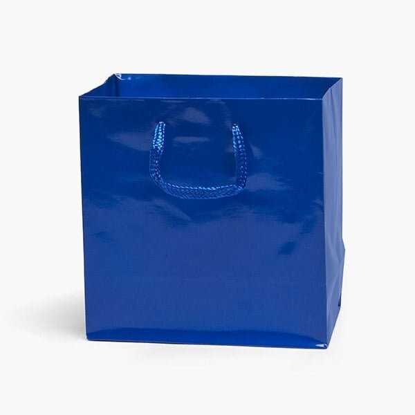 Nashville Wraps Royal Blue Gloss Gift Bags, Jewel 6.5x3.5x6.5, 10PK GTJMRO - main