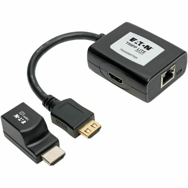 Tripp Lite HDMI OVER CAT5/CAT6 EXTENDER KIT, POWER OVER CABLE, 1080P 60 HZ, TAA B126-1P1M-U-POC - main