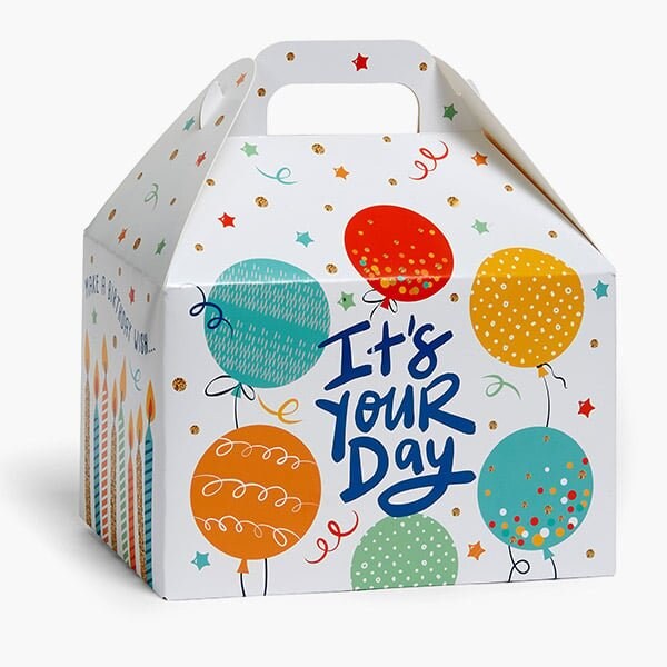 Nashville Wraps Birthday Wish Gable Box, 8.5x4.75x5.5, 6PK BDWGB - main