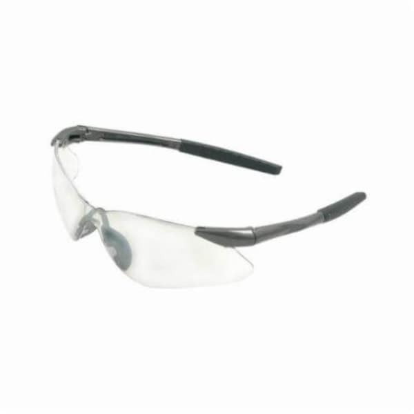 Kleenguard V30 Lightweight Safety Glasses with Neck Cord, Hard Coated, Clear Lens, Frameless Frame, Gunmetal 20470 - main