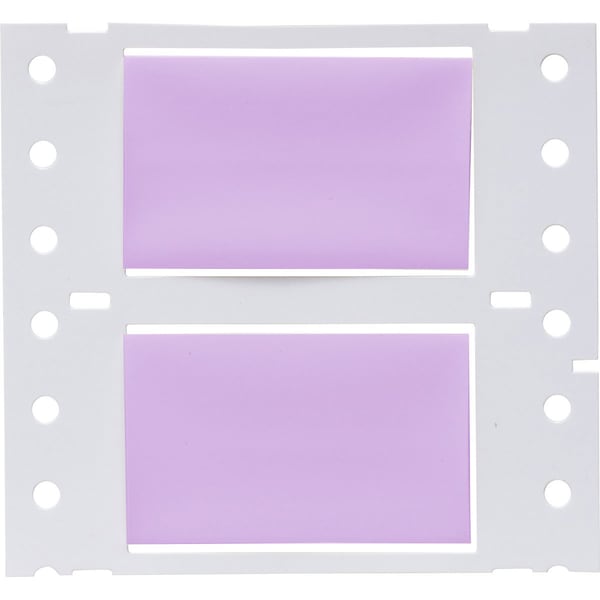 Brady PermaSleeve HX Heat Shrink Double Sided Wire Marking Sleeves, 0.75 in. x 2 in. W, Violet, Roll of 2500 2HX-750-2-VT-J - main