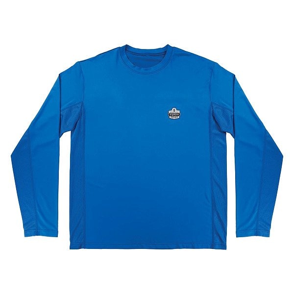 Ergodyne Cooling Long Sleeve Sun Shirt with UV Protection, Blue, L 6689 - main