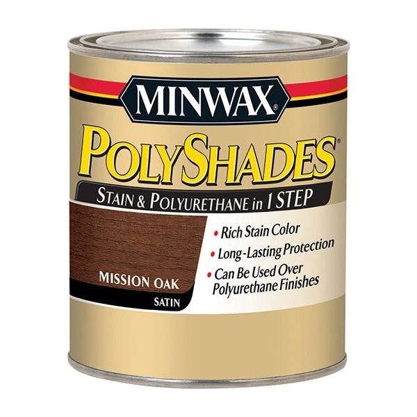 Polyshades 1 Qt Mission Oak Wood Stain And Polyurethane, Satin 61385 - main
