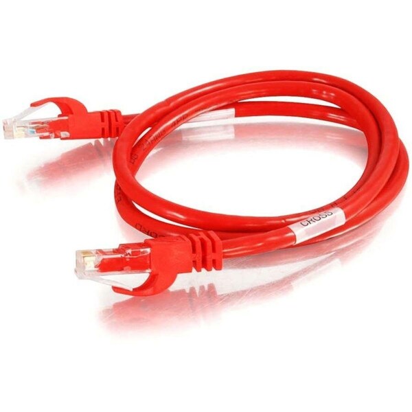 C2G 14FT CAT6 SNAGLESS UNSHIELDED UTP NETWORK CROSSOVER PATCH CABLE - RED 27864 - main
