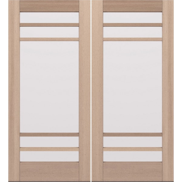 Doornmore G10502, 74.5" x 82" ( 2x36" Door) Left Hand, Mahogany SDL 5 Lite Exterior Door G10502-SW-3680_2_LI - main