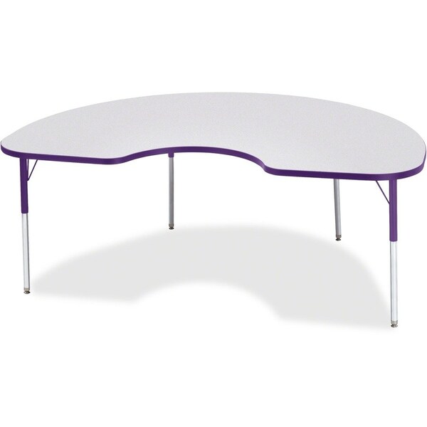 Jonti-Craft Berries Kidney Activity Table, 48 in. x 72 in., A-height, Freckled Gray/Purple/Gray 6423JCA004 - main