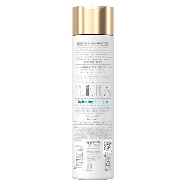 Dove Scalp Plus Hair Therapy Density Boost Hydrating Shampoo, 9.25 Ounce, 4PK 69784607 - main