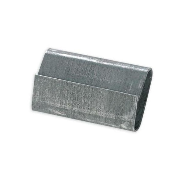 Partners Brand Steel Strapping Seals, Closed/Thread On Regular Duty, 1/2", Silver, PK5000 SS12SEAL - main