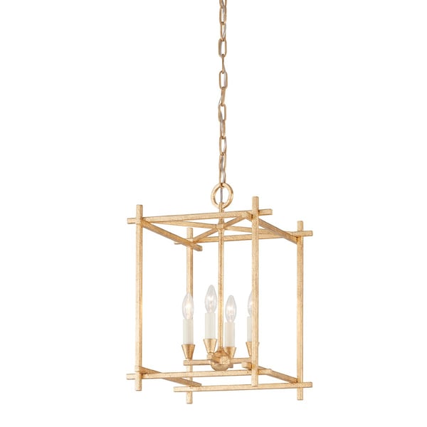 Troy Lighting Huck 4 Light Lantern 15 In. Vintage Gold Leaf F1095-VGL - main