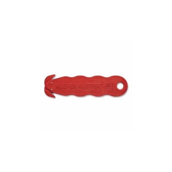 Klever Kutter, NSF Food Zone Safety Cutter, For Raw Meat, 4-5/8 in L, Razor Style, Stainless Steel, Red, 10PK 926-KCJ-1SSRX - main
