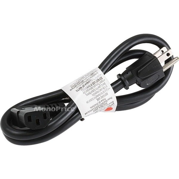 Monoprice Right Angle Power Cord - NEMA 5-15P to Right Angle IEC 60320 C13_ 14AW 7683 - main