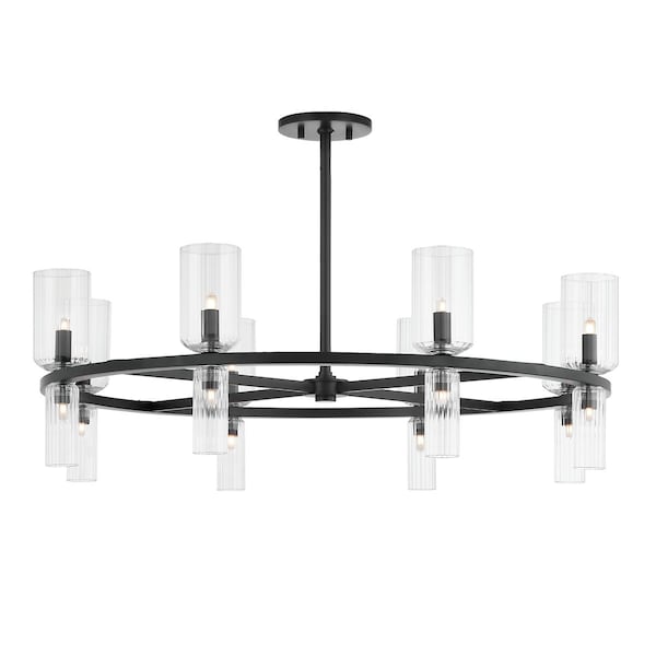 Mitzi Tabitha 16 Light Chandelier 12 In. Soft Black H384816-SBK - main
