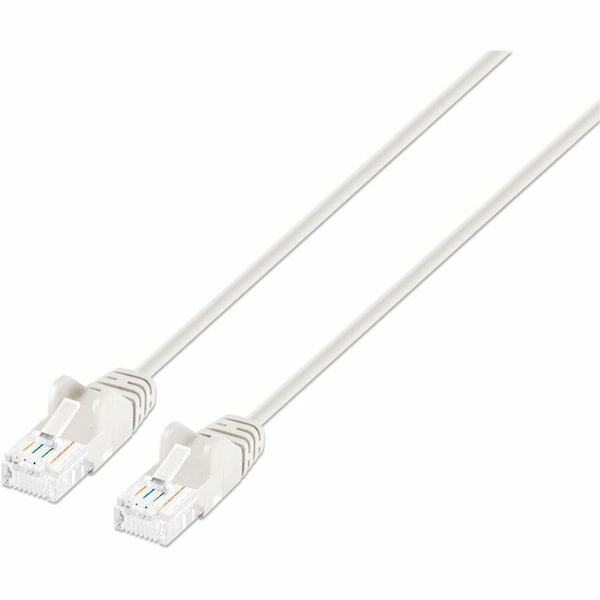 Intellinet Network Solutions CAT6 U/UTP SLIM NETWORK PATCH CABLE, 1 FT., WHITE 751490 - main