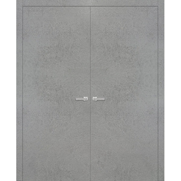Sartodoors French Interior Door, 36" x 84", Gray PLANUM0010DD-BTN-6084 - main