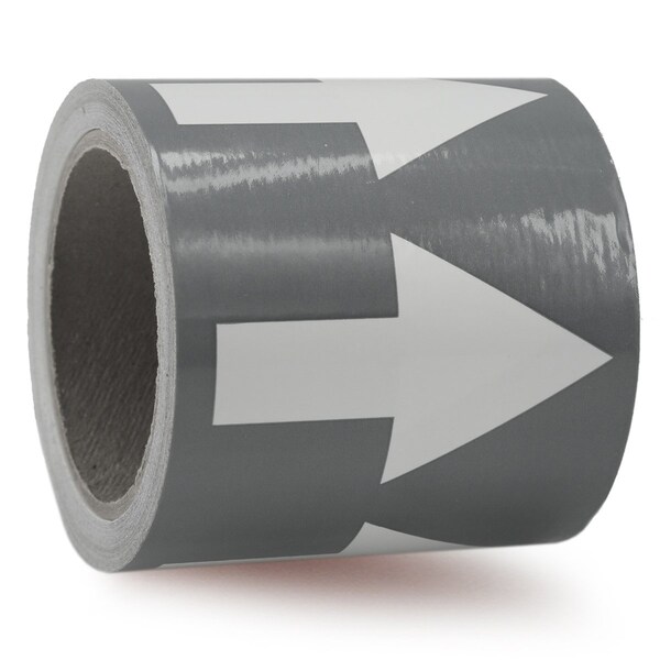 Accuform DIRECTIONAL FLOW ARROW TAPES 4 in x RAW459WTGY - main