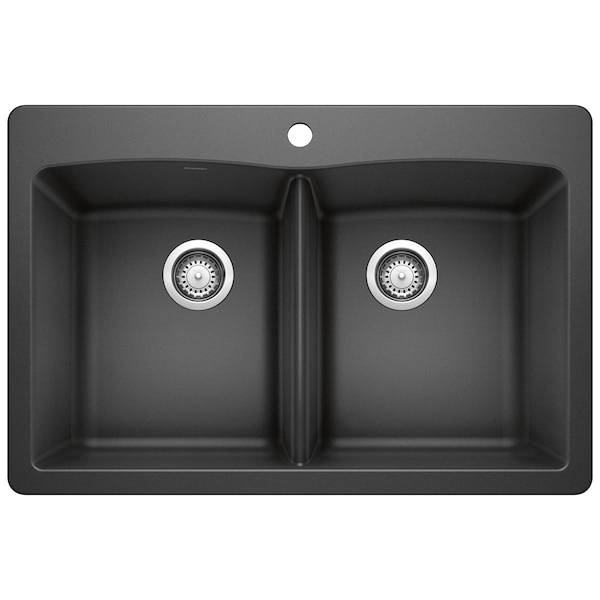 Blanco Diamond Equal Double Dual Deck, Anthracite 440220 - main