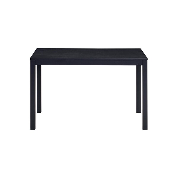 Homeroots 47" Black Wood Dining Table 630376 - main