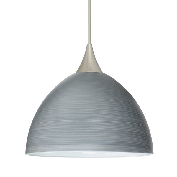 Besa Lighting Brella Cord Pendant, Titan, Satin Nickel Finish, 1x50W Halogen 1XT-4679TN-SN - main