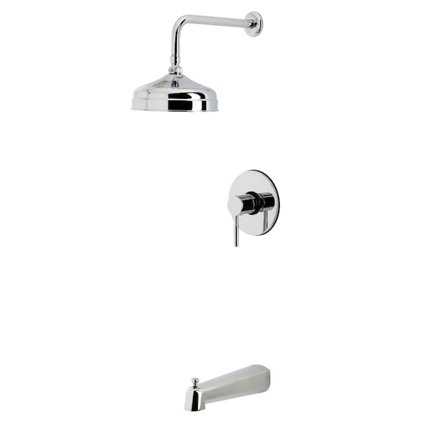 Kingston Brass Single-Handle Pressure Balanced Tub and Shower Faucet, Polished Chrome KB6331DL - main