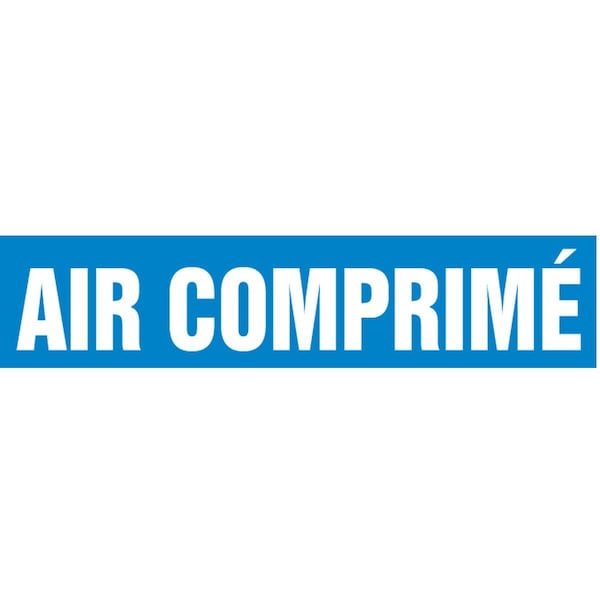 Accuform FRENCH PIPE MARKER AIR COMPRIM CRPK227SSH - main