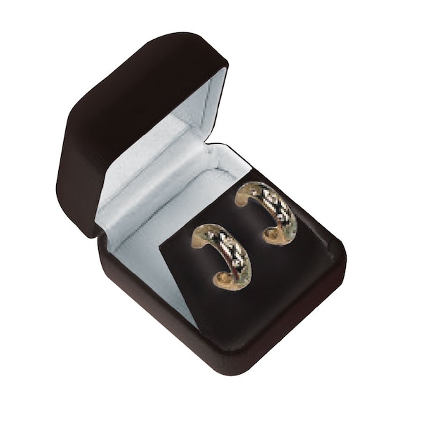 Specialty Store Services Black Velvet Snap-Close Earring Gift Box, 1 3/4 In. W X 1 7/8 In. D X 1 1/2 In. H 6995BK - main