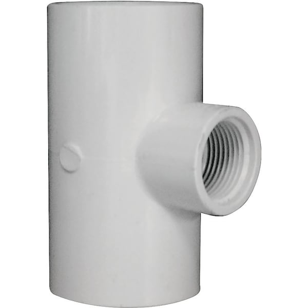 Genova LASCO 402167BC Reducing Pipe Tee, 114 x 34 in, Slip x FIP, PVC, SCH 40 Schedule 402167-BC - main