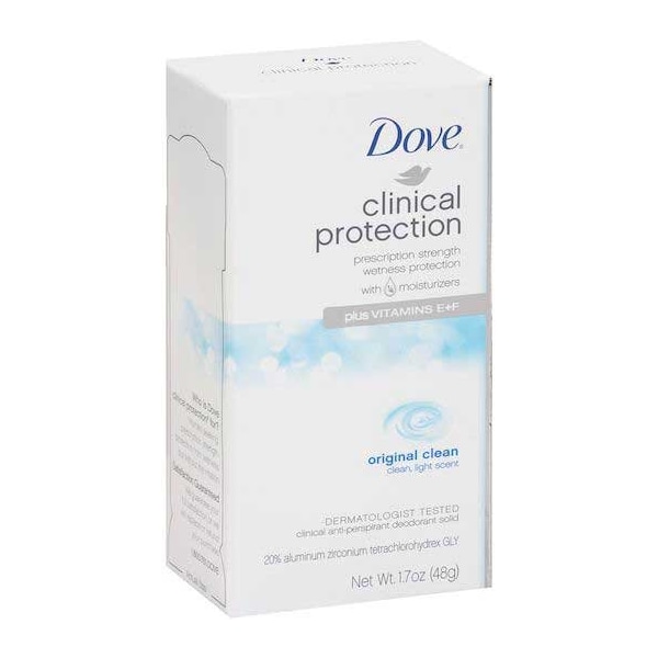 Dove Clinical Protection Original Clean Antiperspirant and Deodorant, 1.7 Ounce, 24PK 879 - main