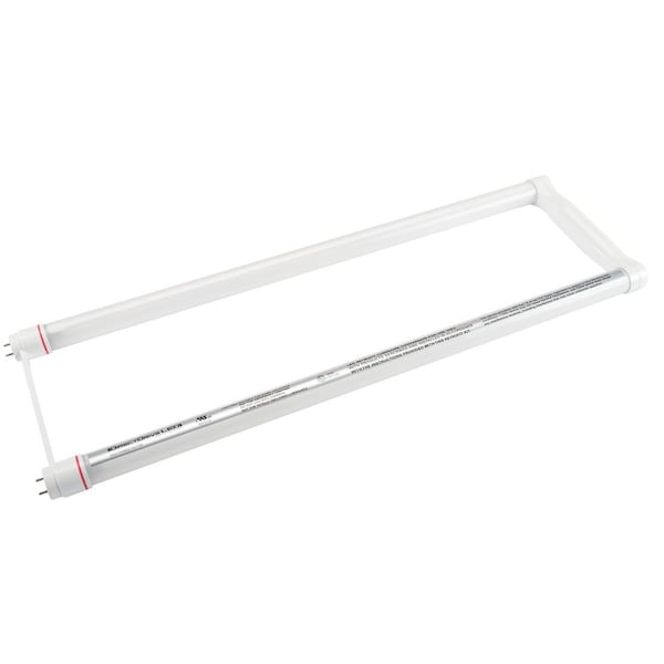 Keystone 18W LED T8 Tube. Shatter-Proof Coated Glass, 120-277V Input: Direct Drive, 6" U-Bend, 5000K, 12 pcs KT-LED18T8-U6GC-850-D-CP - main