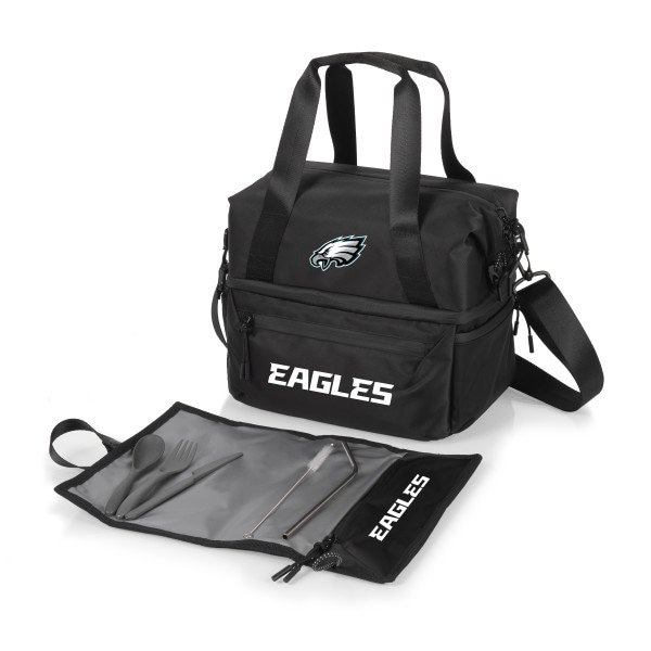 Picnic Time Family Of Brands NFL Philadelphia Eagles - Tarana Recycled Lunch Bag Cooler with Utensils 515-01-179-244-2 - main