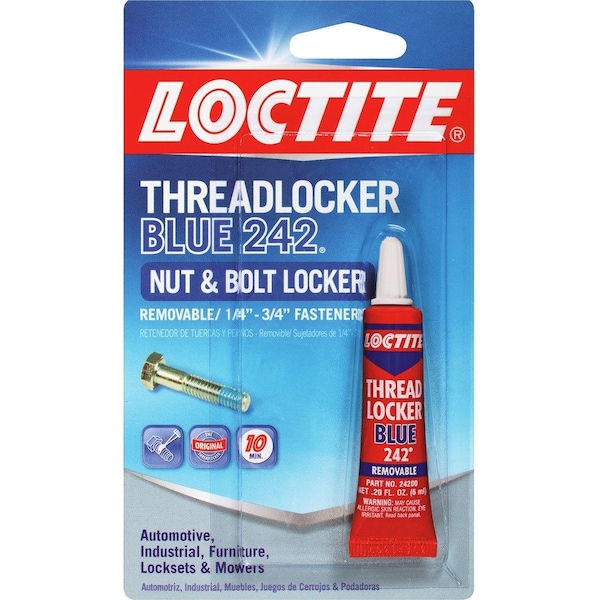 Loctite Threadlocker, Blue 0.2 fl. oz 209728 - main