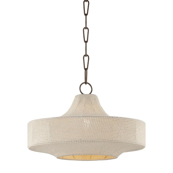 Troy Lighting Thurso 1 Light Pendant by Chandler McLellan, Bronze, 18.75 In x 11.75 In F3119-BRZ - main
