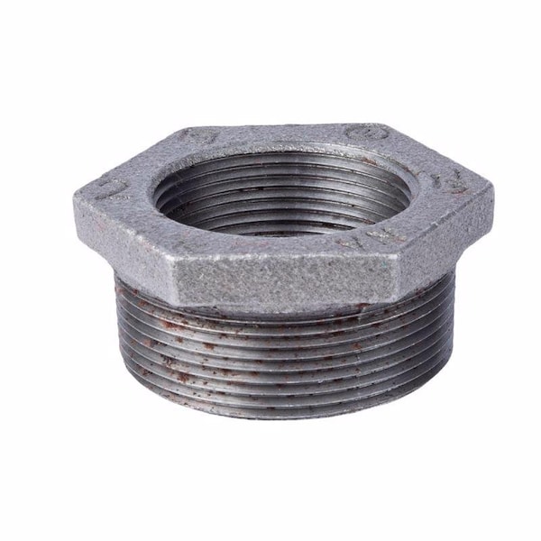 Stz Industries 2 in. MIP each X 1-1/2 in. D FIP Black Malleable Iron Hex Bushing 310B-2112 - main