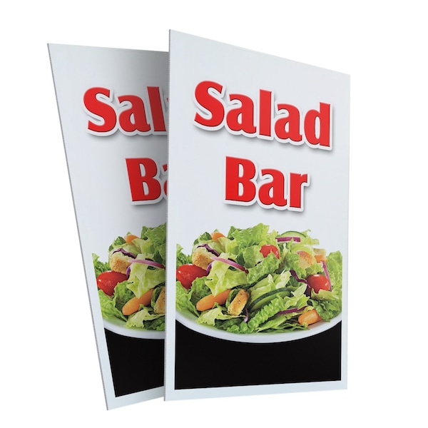 Signmission Salad Bar, Plastic Signs Only 24 Inch x 36 Inch, Corrugated Plastic, 2PK CSB-2436-2PACK-Salad Bar - main